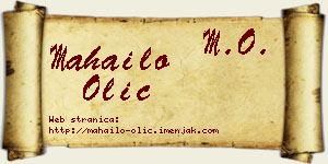 Mahailo Olić vizit kartica